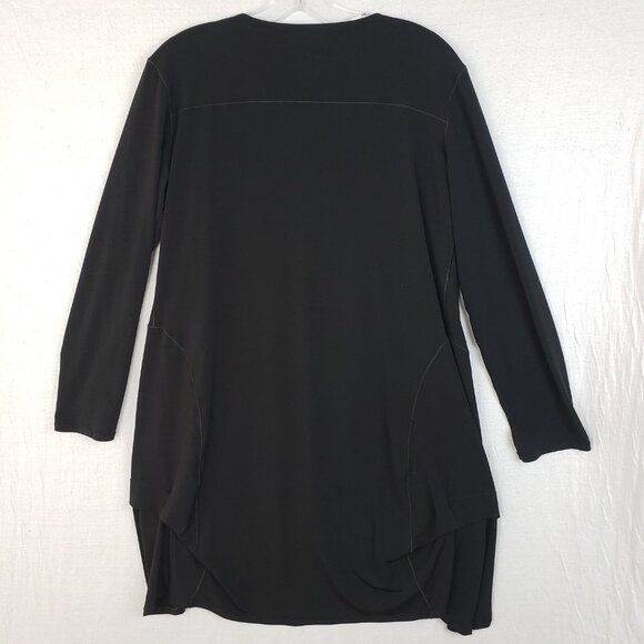 Eva Varro Tunic Top Abstract Print Colorful Art-to-Wear Tie Front size 1X Artsy - Picture 7 of 11